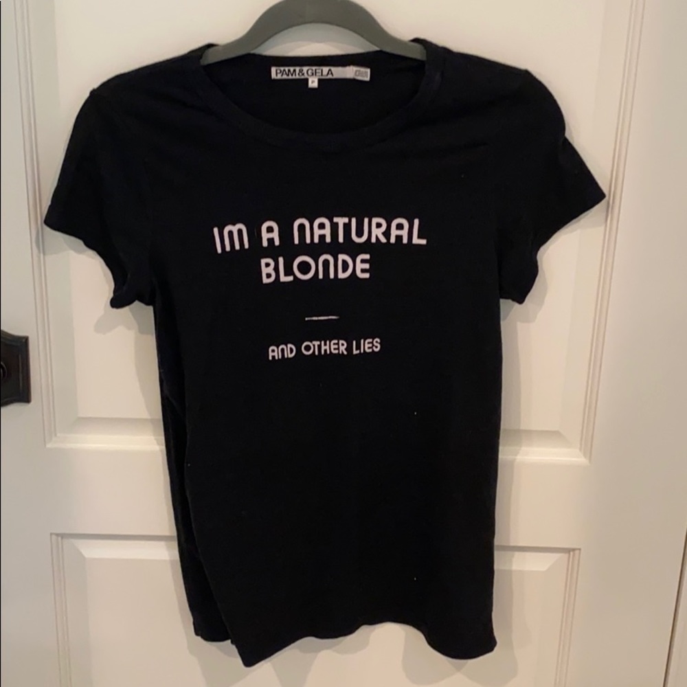 2/$20 Pam & Gela Blonde Graphic Tee
